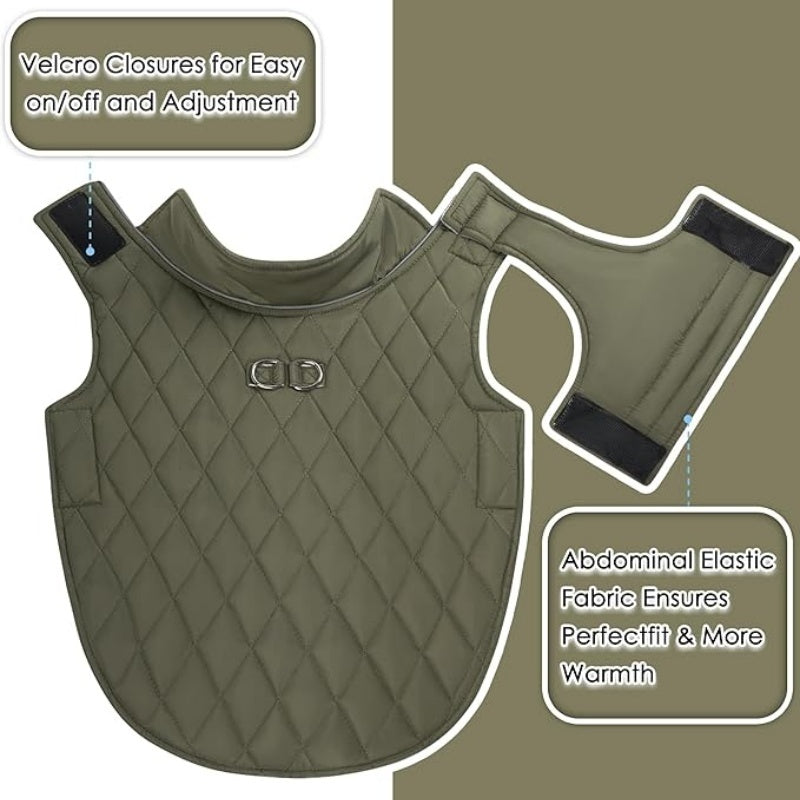 Dog Warm Coat, Small Dog Winter Jacket Windproof Water Resistant Cold Weather Coats Cozy Snow Jacket Vest for Puppies