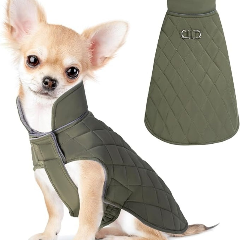 Dog Warm Coat, Small Dog Winter Jacket Windproof Water Resistant Cold Weather Coats Cozy Snow Jacket Vest for Puppies