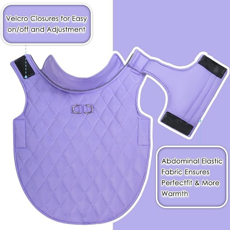 Life Dog Warm Coat, Small Dog Winter Jacket Windproof Water Resistant Cold Weather Coats Cozy Snow Jacket Vest for Puppies