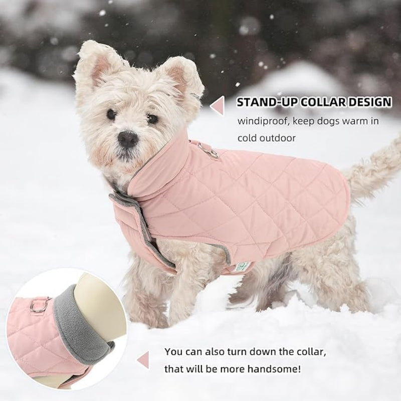 Dog Warm Coat, Small Dog Winter Jacket Windproof Water Resistant Cold Weather Coats Cozy Snow Jacket Vest for Puppies